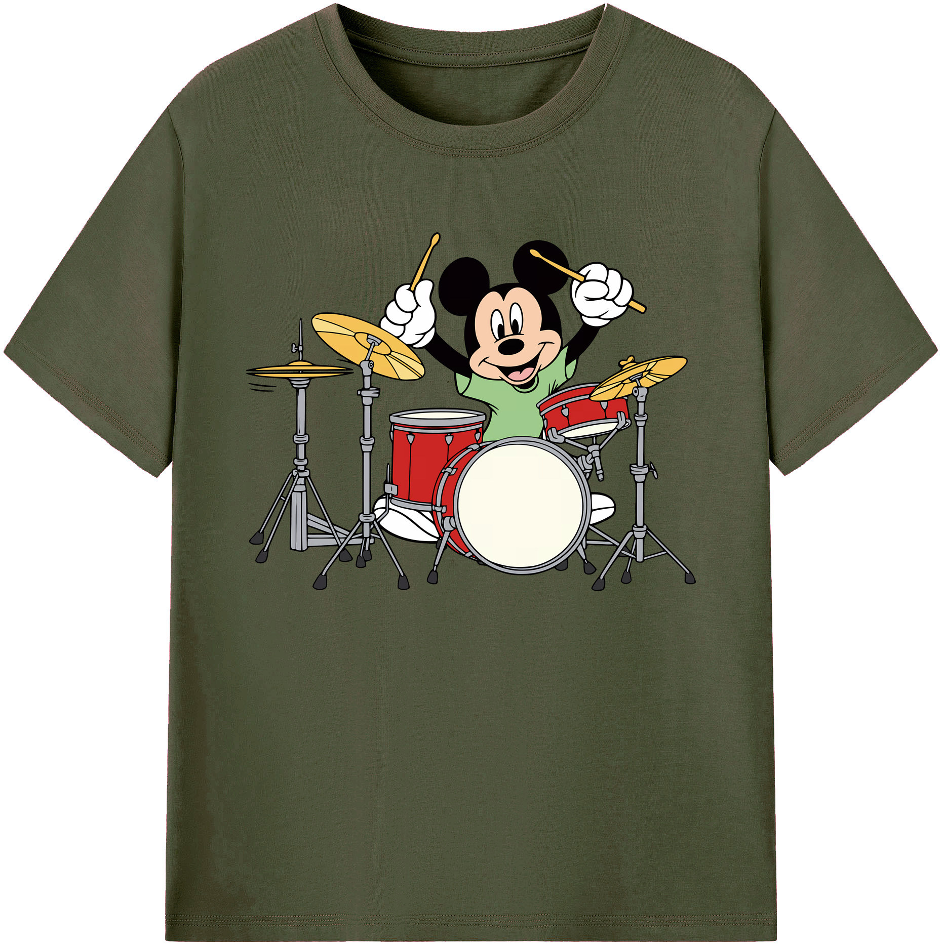 ミッキーマウス Mickey Mouse 綿100％ メンズ半袖Tシャツ｜肌触りやわらか＆通気性